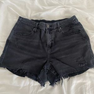 Black Aerie Denim Shorts